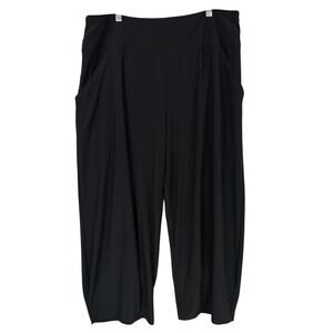 Sympli Black Loose Fit Banded Waist Pocket Pants Size 18